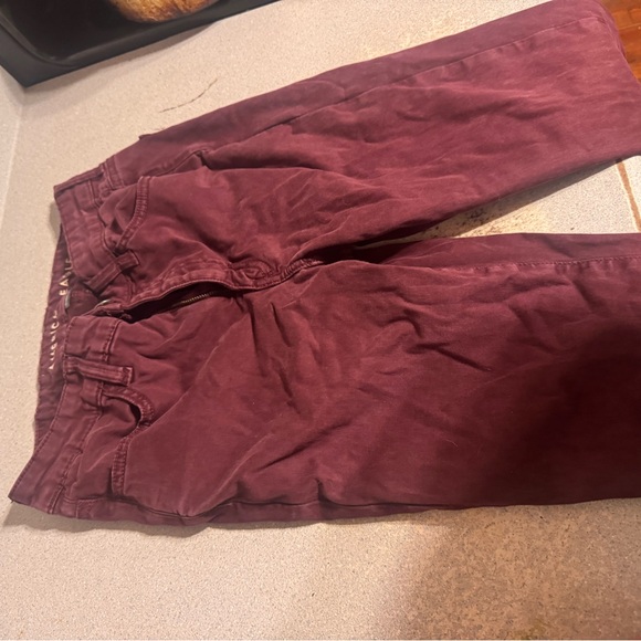 American Eagle Outfitters Maroon Skinny Pants - Picture 5 of 5